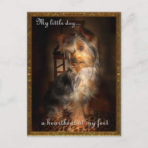 Postal latido de corazón en mis pies