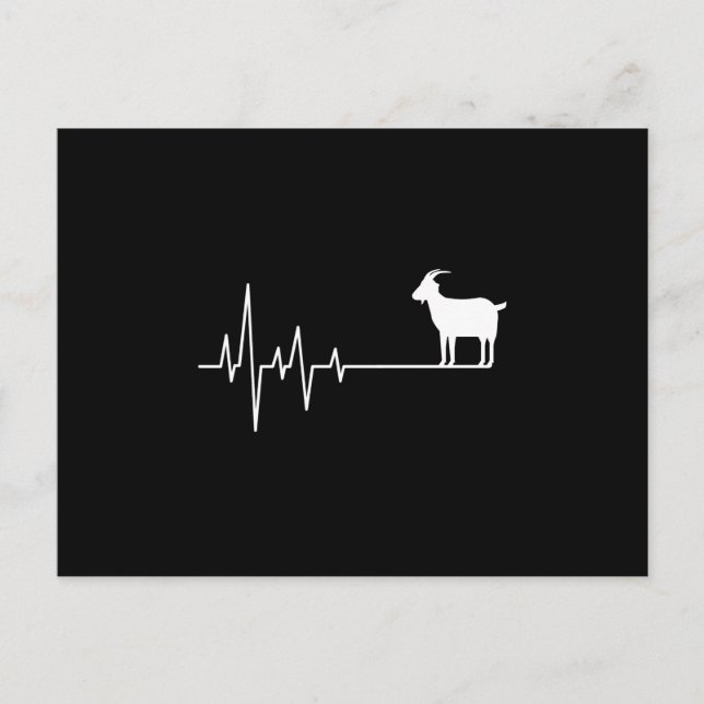 Postal Latido del corazón de la cabra (Anverso)
