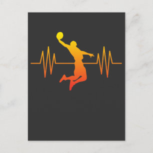 Postal Latido del Corazón del Baloncesto