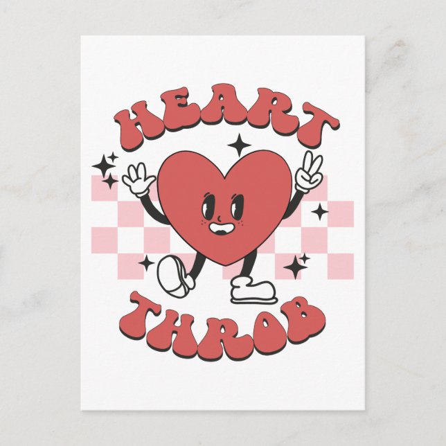 Postal Latido del corazón del día de San Valentín (Anverso)