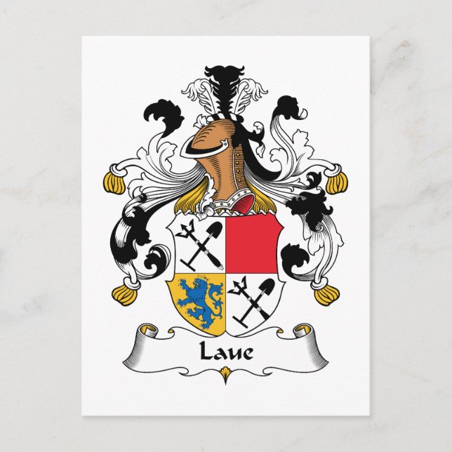 Postal Laue Family Crest (Anverso)