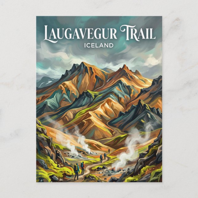 Postal Laugavegur Trail Iceland (Anverso)