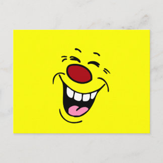 Postal Laughing Face Grumpey