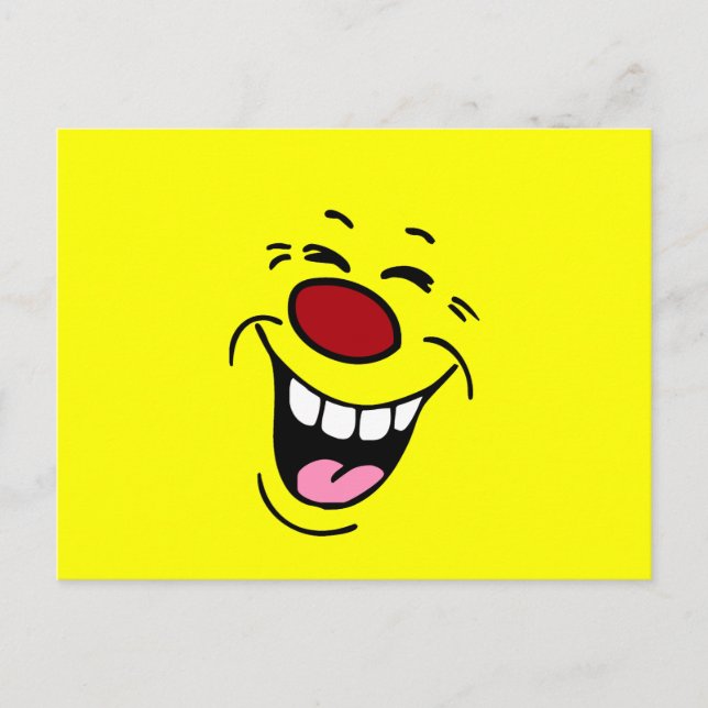 Postal Laughing Face Grumpey (Anverso)