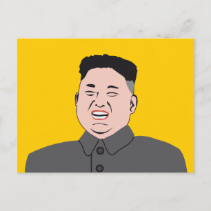 Postal Laughing Kim Jon-un