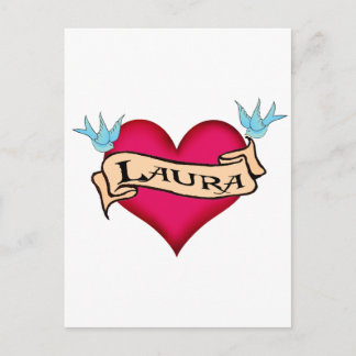 Postal Laura - Camisetas y regalos de Personalizado Heart