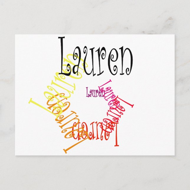 Postal Lauren (Anverso)