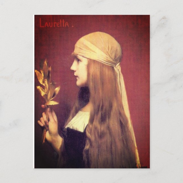 Postal Lauretta (del Decameron) (Anverso)