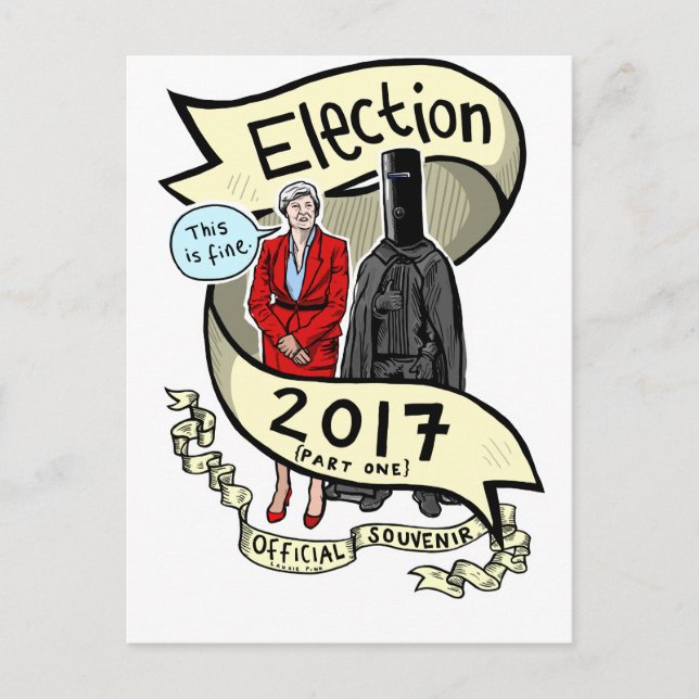 Postal Lauri Pink Election 2017 Souvenir oficial (Anverso)