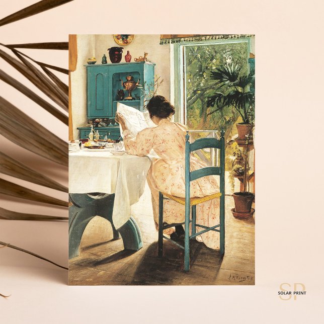 Postal Laurits Andersen Ring En El Desayuno Pintando Arte (Subido por el creador)