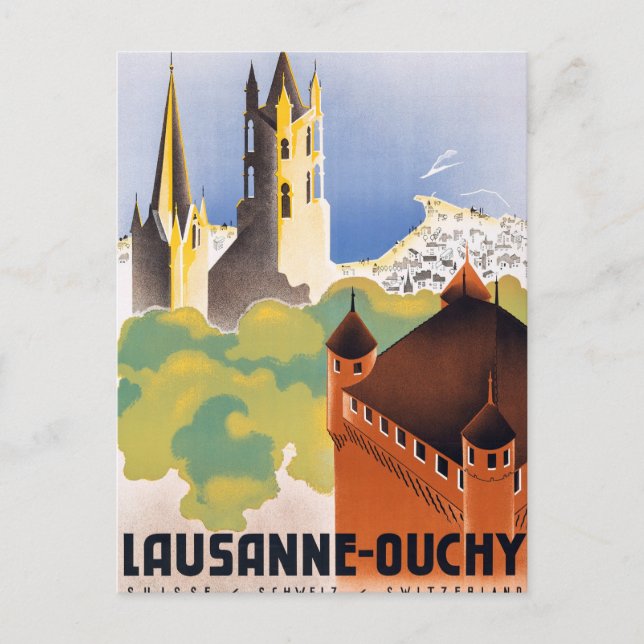Postal Lausana (Anverso)