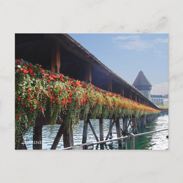 Postal Lausanne (Anverso)