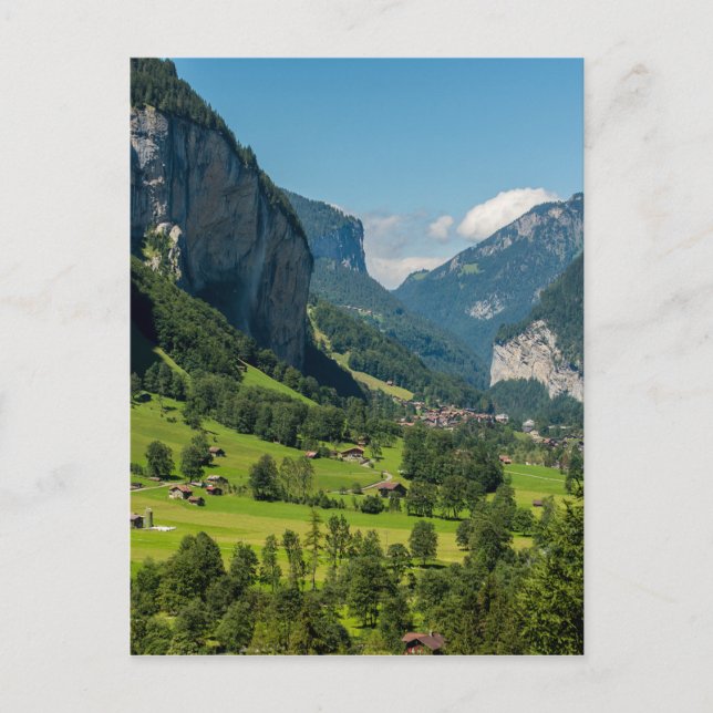 Postal Lauterbrunnen - Alpes Berneses - Suiza (Anverso)