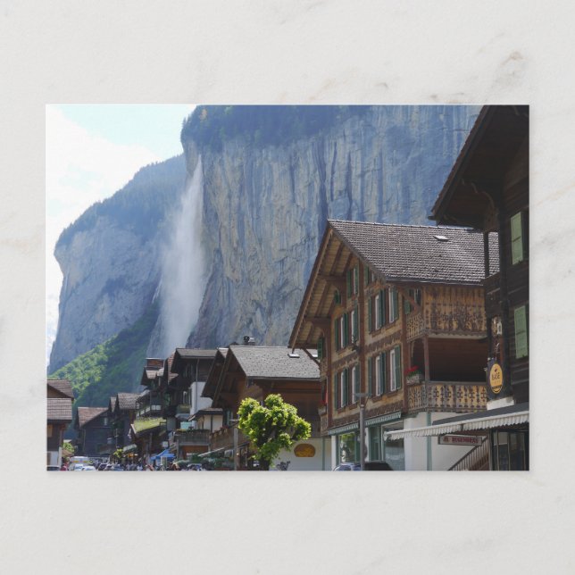 Postal Lauterbrunnen, Suiza (Anverso)