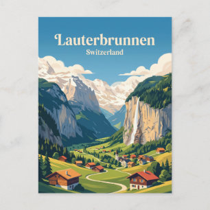 Postal Lauterbrunnen Suiza