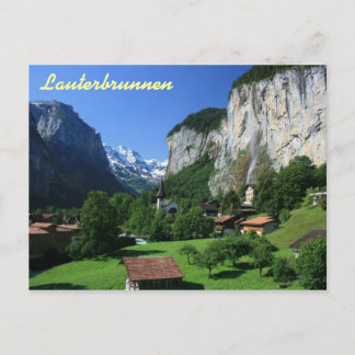 Postal Lauterbrunnen, Suiza