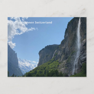 Postal Lauterbrunnen Suiza Alpes Foto original