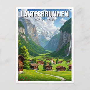 Postal Lauterbrunnen Viajes Suiza