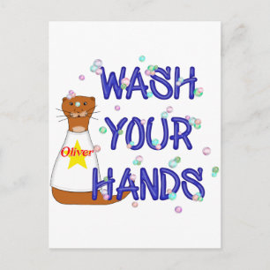 Postal Lava Tus Manos Oliver La Nutria