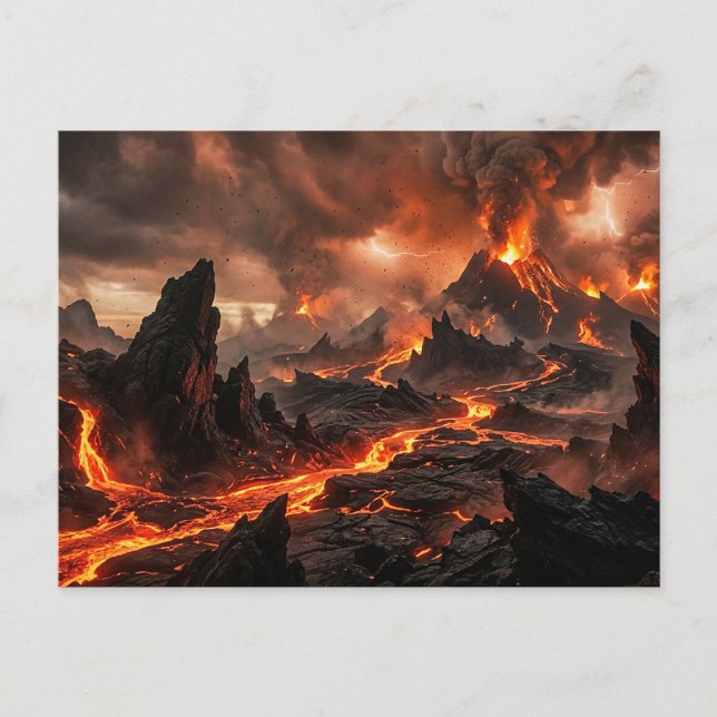 Postal Lava Volcánica (Anverso)
