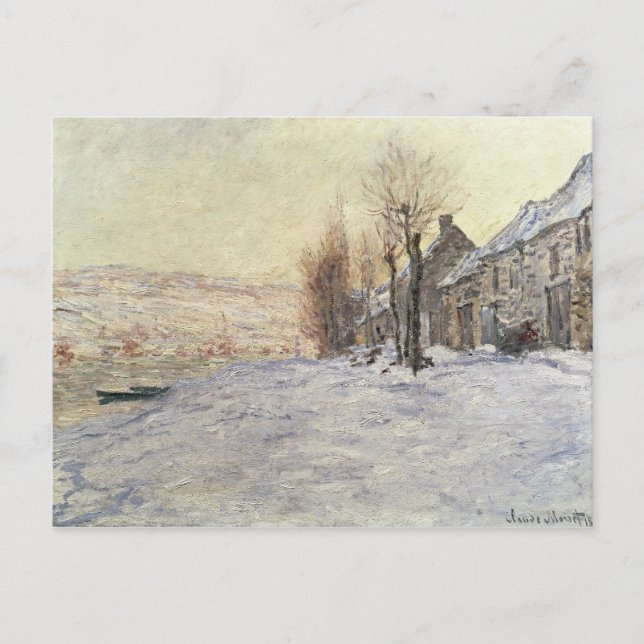 Postal Lavacourt under Snow, c.1878-81 (Anverso)