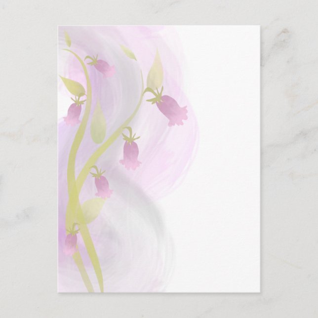 Postal Lavado de color rosa pálido (Anverso)