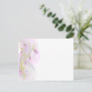 Postal Lavado de color rosa pálido