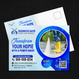 Postal Lavado de presión de limpieza de la casa de lavado