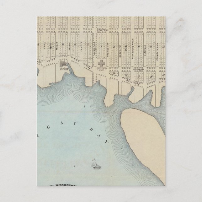 Postal Lavallette City by the Sea, Squan Beach, NJ (Anverso)