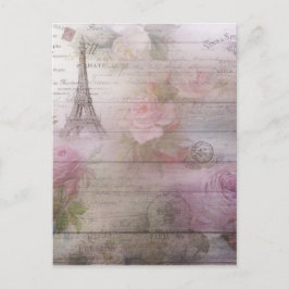 Postal Lavanda Decoupage