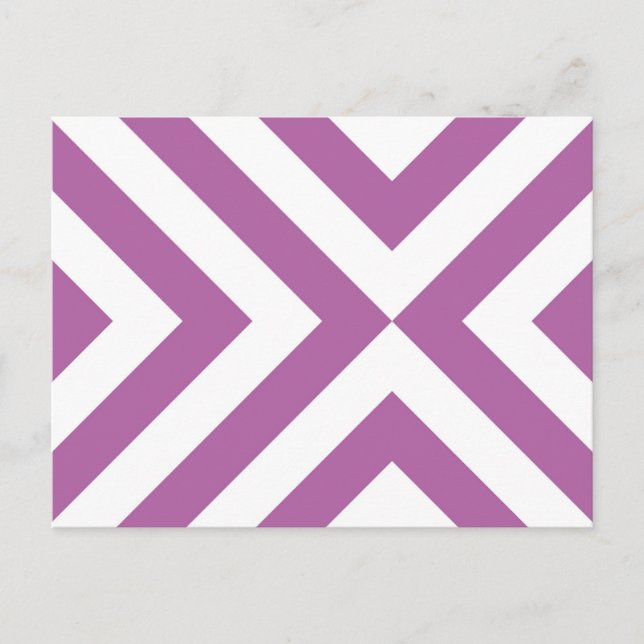 Postal Lavanda y Chevrons blancos (Anverso)