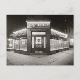 Postal Lavandería Elite, 1928