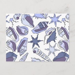 Postal Lavendar Seashells