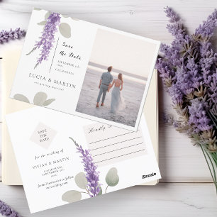 Postal Lavender Eucalyptus Deja Foto Guardar Fecha