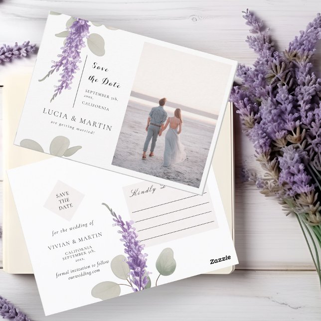 Postal Lavender Eucalyptus Deja Foto Guardar Fecha (Subido por el creador)
