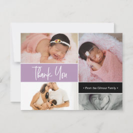 Postal Lavender Purple Baby Girl Colección de fotos Nacim