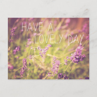Postal Lavender, Toma Una Agradable Postcard