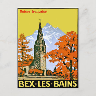 Postal Lavey les Bains, localidad de Suiza, añeja