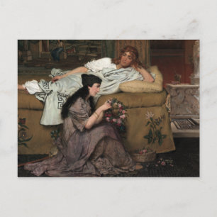 Postal Lawrence Alma-Tadema - Glaucus y Nydia