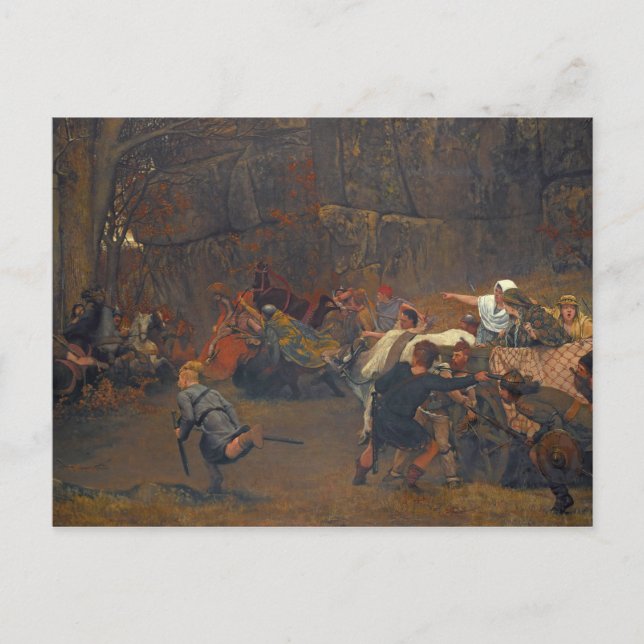 Postal Lawrence Alma-Tadema - Gunthram Bose Y Su (Anverso)