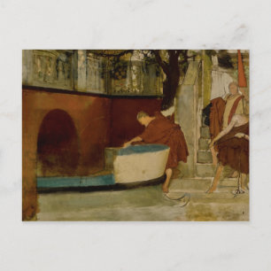 Postal Lawrence Alma-Tadema - La Embarcadura En La Barcaz
