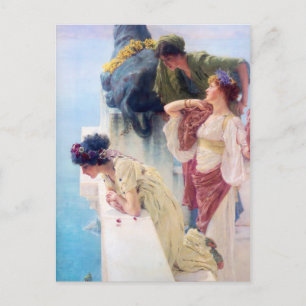 Postal Lawrence Alma Tadema, una campaña de vantage