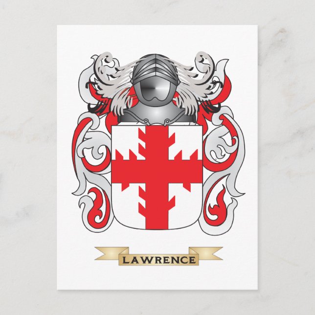 Postal Lawrence Coat of Arms (Family Crest) (Anverso)