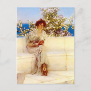 Postal Lawrence Tadema - El año en primavera