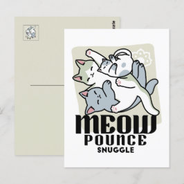 Postal Laze Furr Days - Diseño de gatos perezosos