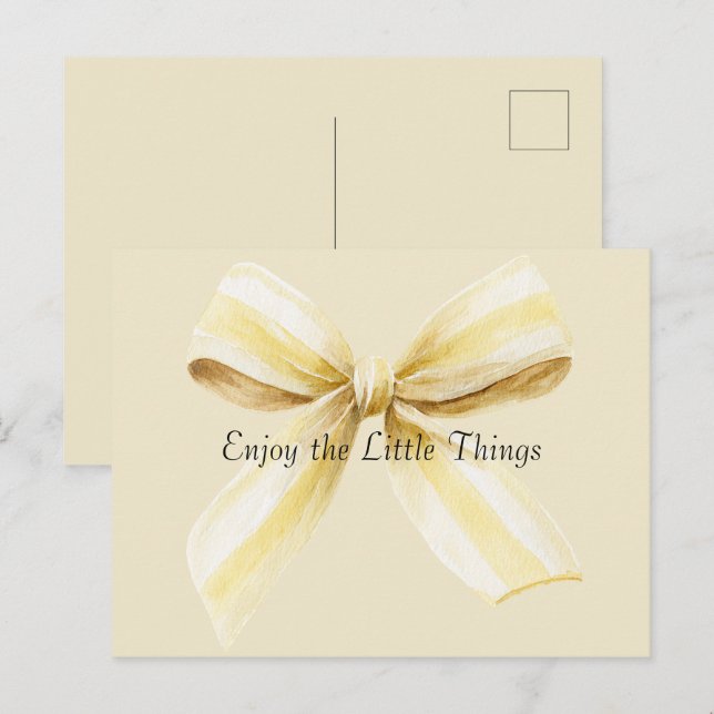 Postal Lazo Amarillo Piña Colada (Anverso / Reverso)
