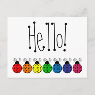 Postal Lazy Daisy Ladybug