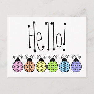 Postal Lazy Daisy Ladybug