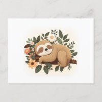 Lazy Sloth durmiendo en un personalizado de rama