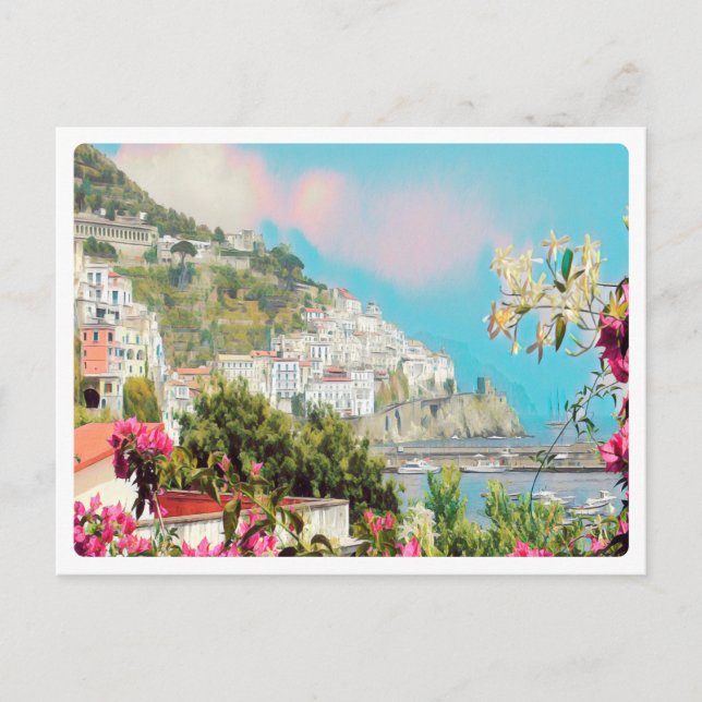 Postal ldp AMALFI - panorama - costa de Amalfi - (Anverso)